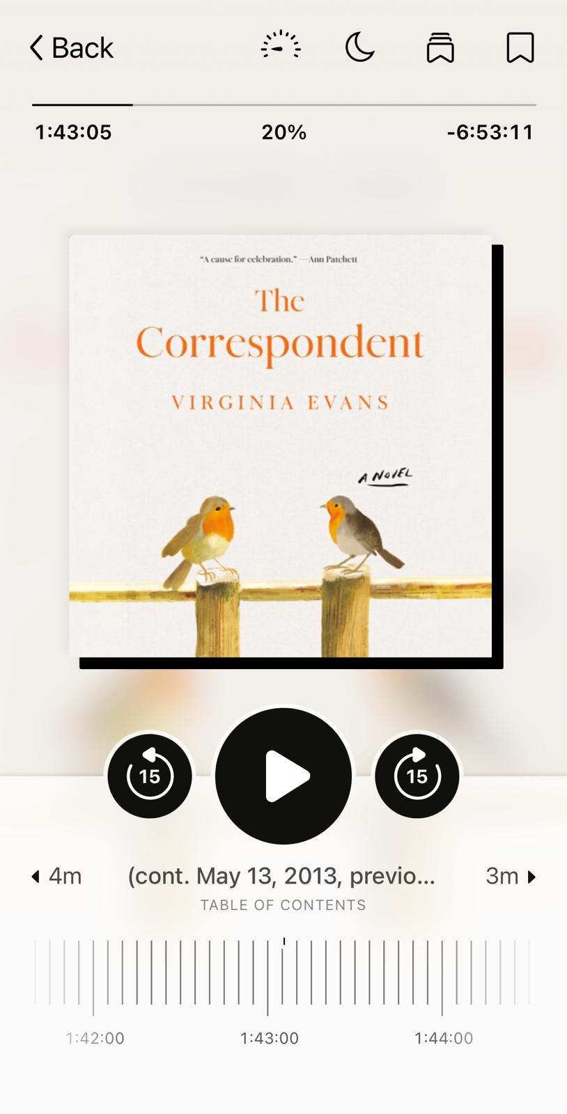 The Correspondent audiobook cover