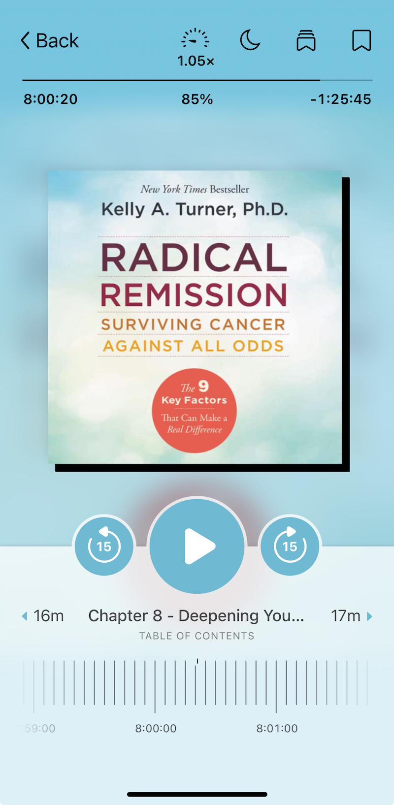 Radical remission book cover Book cover of Radical Remission