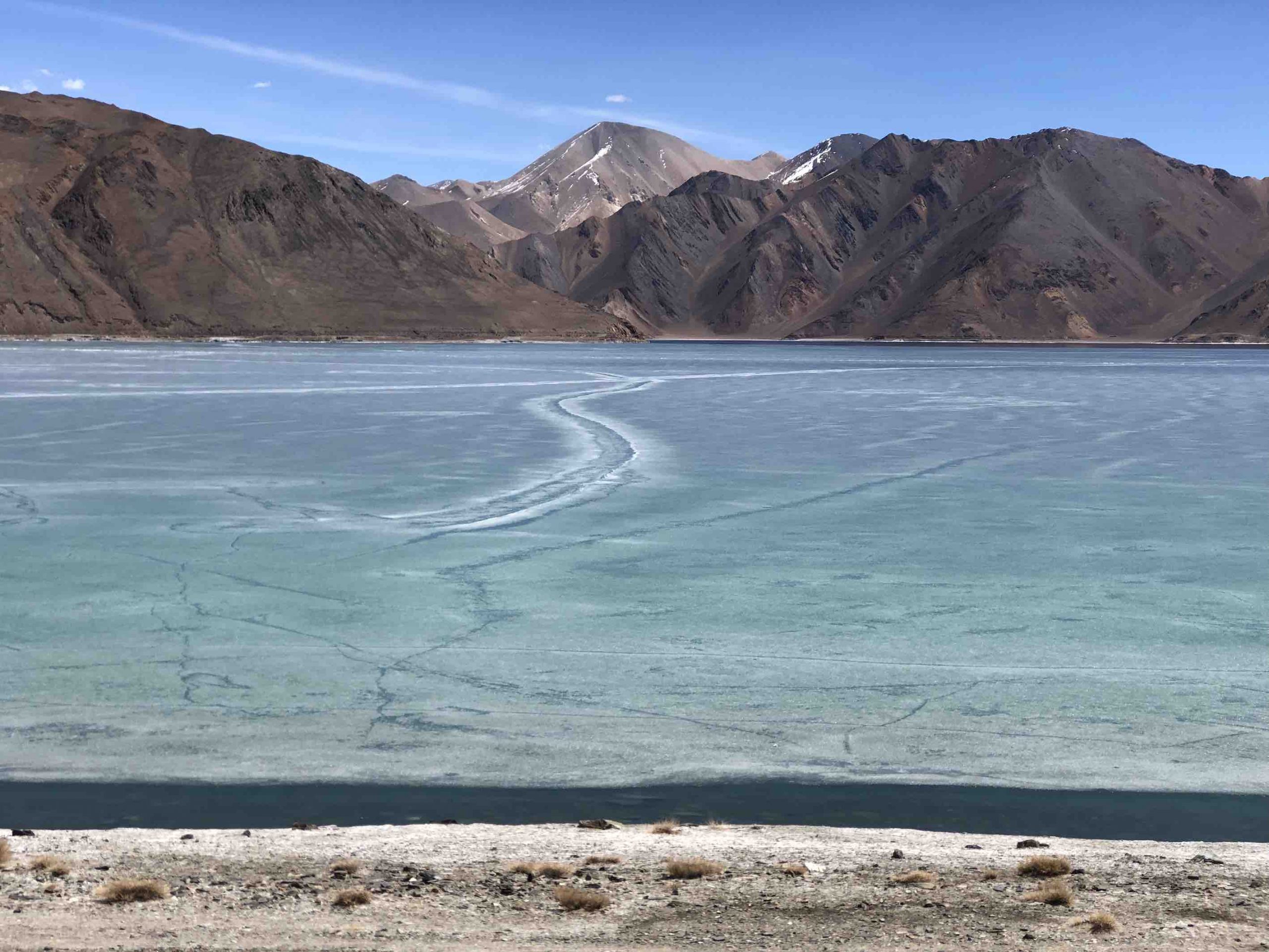 Frozen lake Ladakh